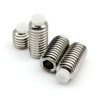 2/5pc M3 M4 M5 M6 M8 M10 304 A2-70 Stainless Steel Allen Head Hex Hexagon Socket Plastic Nylon End Point Tip Grub Bolt Set Screw Fasteners