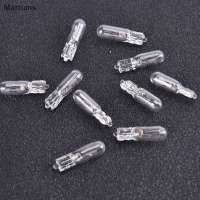 Martians 10pcs 12V 1.2W T5หลอดไฟกระจกแดชบอร์ดแผงหน้าปัดเบรคหลอดไฟ