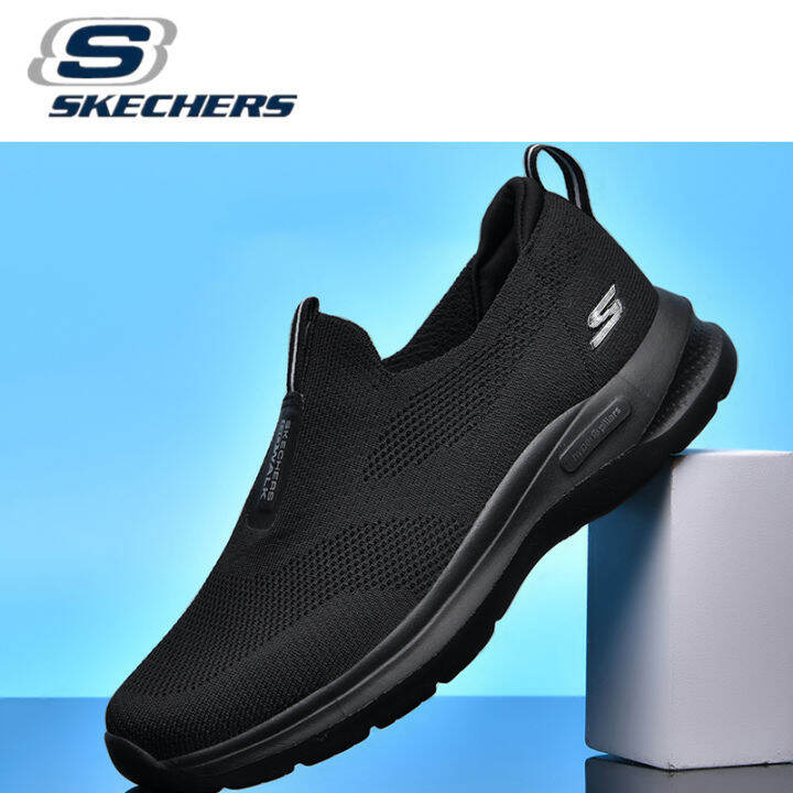 Skechers Đôi Giầy đen Giày Nam Giày Thể Thao Giày Chạy Bộ Giày đi Bộ