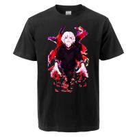 Evil Tokyo Ghoul Kaneki Ken 2021 New Summer Unisex Cotton T Shirt Printing Top Tees Man Short Sleeve Tee Hip Hop Short-Sleeve