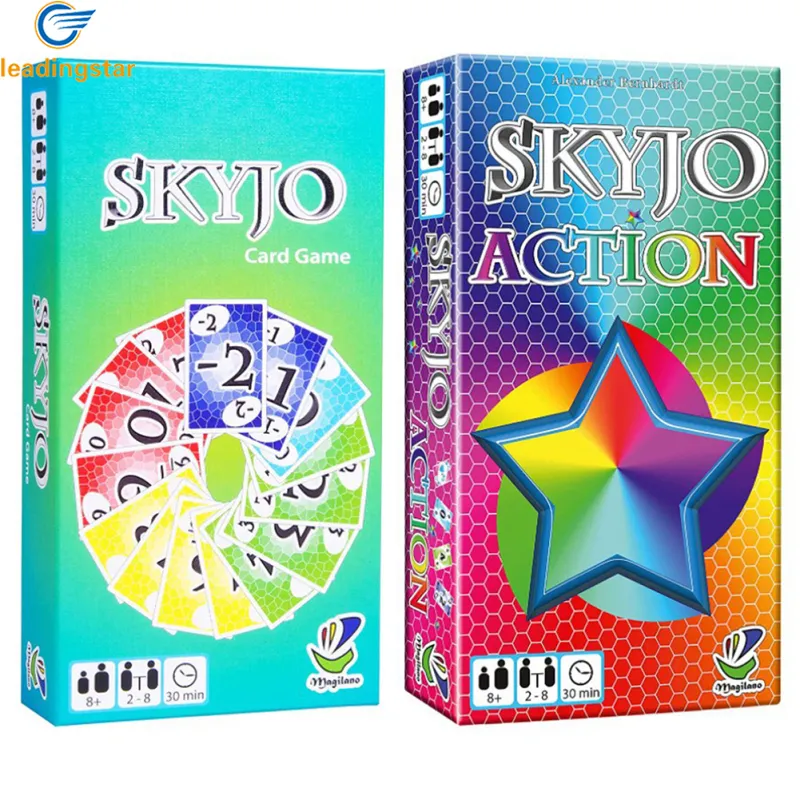 Skyjo Action English Version Board Game Family Party Card Game Exclusive  For Cross-border Card