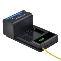 USB LCD Dual Channel Quick Digital Battery Charger For SONY F Series NP-F970 F750 F960 F550 Fm500h FM50 FM70 FM90 QM71D QM91D