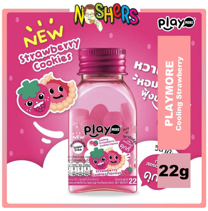 Noshers Thailand Play More Cooling Strawberry Cookies Candy Play More
