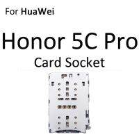 ช่องใส่ซิมไมโครถาด Sd การ์ดขั้วต่อหลอดไฟ LED สำหรับ Huawei Honor 6c 5c Pro เพลิดเพลินกับ6S ภาชนะที่วางตัวอ่านอะแดปเตอร์