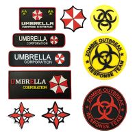 【YF】✿✤™  Badge Outbreak Emblem USS Rubber Umbrella Corp Strip Logo Stickers for