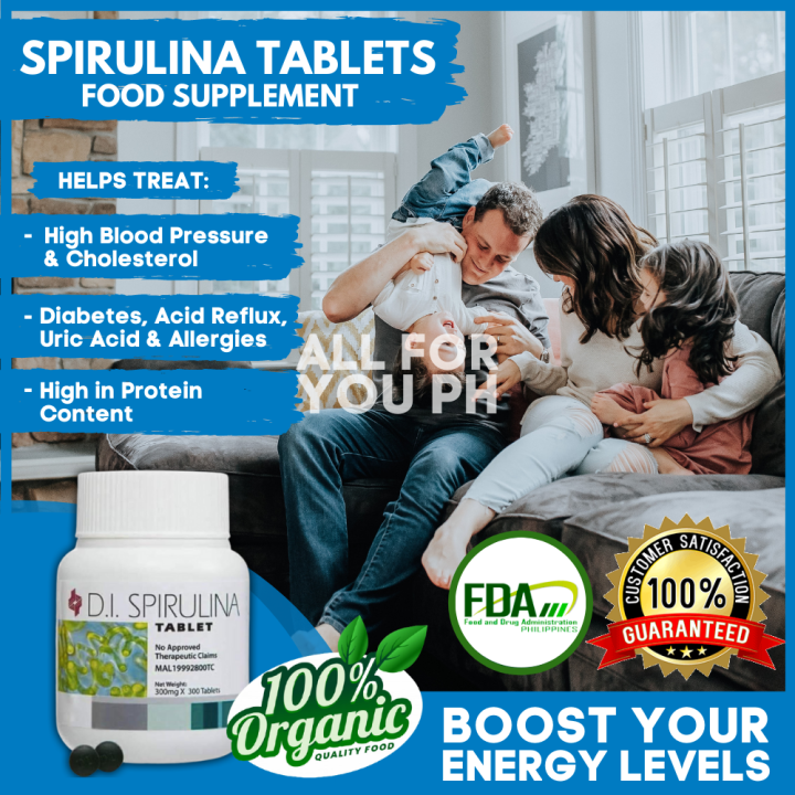 DYNAPHARM AUTHENTIC SPIRULINA TABLETS 100's. ENERGIZER, STRENGTHEN