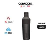 CORKCICLE ขวดสแตนเลสสูญญากาศ 3 ชั้น กักเก็บความเย็นได้นานถึง 25 ชม. เก็บความร้อนได้ 12 ชม. 475ML (16OZ) รุ่น CANTEEN BLOCK SHADOW GREY