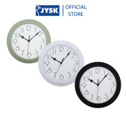 Đồng hồ treo tường kim trôi JYSK Nyhavn nhựa DK29.5cm 3 màu