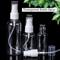 【Ready Stock】 Transparent Empty Spray Bottles Alcohol disinfection dispensing bottle30ml/50ml/100ml Mini Refillable alcohol