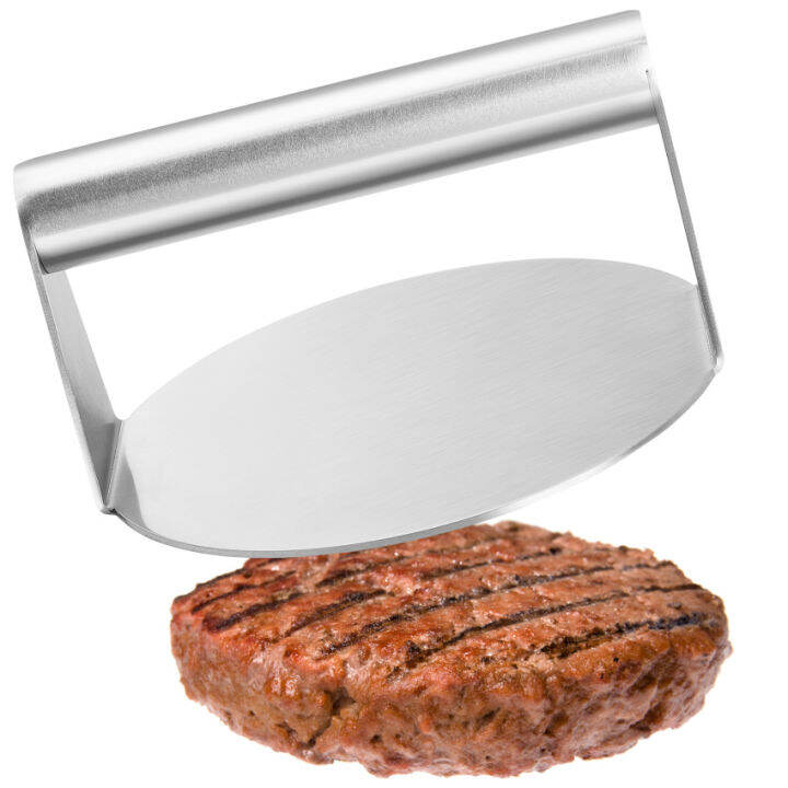 round-high-quality-stainless-steel-burger-smasher-heavy-duty-bacon-grill-burger-press-5-51-inch-round-perfect-for-flat-top-griddle-grill-cooking-steak-paninis-flatbreads-and-sandwiches