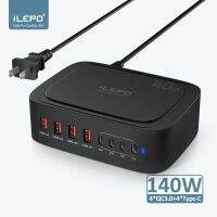 Ilepo 140W USB หลากหลาย C PPS ที่ชาร์จความเร็วสูง QC3.0 8พอร์ตชาร์จเดสก์ท็อปสำหรับแล็ปท็อปแมคบุ๊ค Pro Phone 15 14 13เคสโทรศัพท์ลายอิตาลี