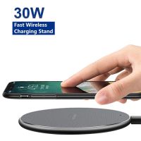 30W Wireless Charger for iPhone 11 X XR XS 8 fast wirless Charging Dock for Samsung Xiaomi Huawei OPPO phone Qi charger wireless Wall Chargers