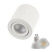 Dimmable LED Round Surface Mount Downlight 7W 10W GU10 Fixture Cylinder Ceiling Down Spot Light Bedroom Lamp AC110V 220V  by Hs2023