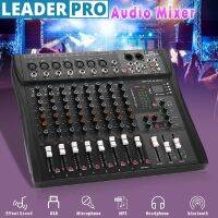 AC 220V-240V 50~60Hz USB 9 Channel Professional Console Studio Audio Mixer bluetooth DJ Sound Mixing for Family KTV Meeting Campus Speech