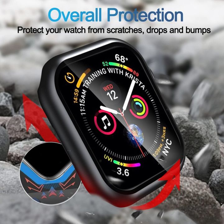 glass-matte-watch-cover-for-apple-watch-case-45mm-41mm-44mm-40mm-42mm-38mm-bumper-screen-protector-for-iwatch-se-8-7-6-5-4-3-2-1-cases-cases