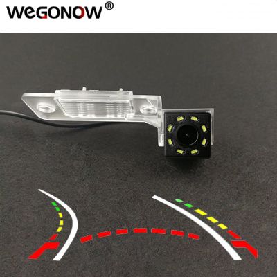 HD Wireless Car CCD Rear Camera Fisheye 8 12 led dynamic Night Vision Waterproof For VW Tiguan Touareg POLO Sedan Santana Passat