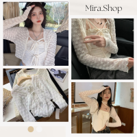 mira_shop เสื้อเซต เกาะอกเสื้อคุม เสื้อสายเดี่ยว เสื้อคลุม เสื้อแฟชั่นผญ D17#