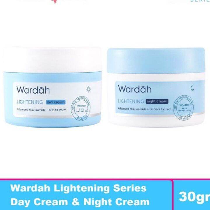 2in1 Set Wardah Lightening Day & Night Cream ( 30gr x 2 ) | Lazada