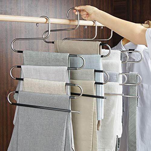 pants-hangers-non-slip-4-pack-s-shape-trousers-hangers-stainless-steel-clothes-hangers-closet-storage-organizer-for-pants-jeans-clothes-hangers-pegs