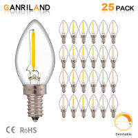 Ganriland C7 Led หรี่แสงได้หลอดไฟ E14 E12 0.5วัตต์ตู้เย็น Led เส้นใยหลอดไฟ2700พัน110โวลต์220โวลต์โคมระย้าจี้เอดิสันโคมไฟ