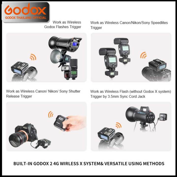 godox-trigger-x2t-ttl-wireless-flash-trigger-2-4ghz-รับประกันศูนย์-godox-thailand-3ปี