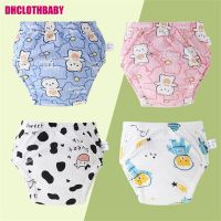 4Pcs/Set Baby Washable Diapers Reusable Cloth Nappies Waterproof Cotton Cover For Children Training Pants Potty Underwear