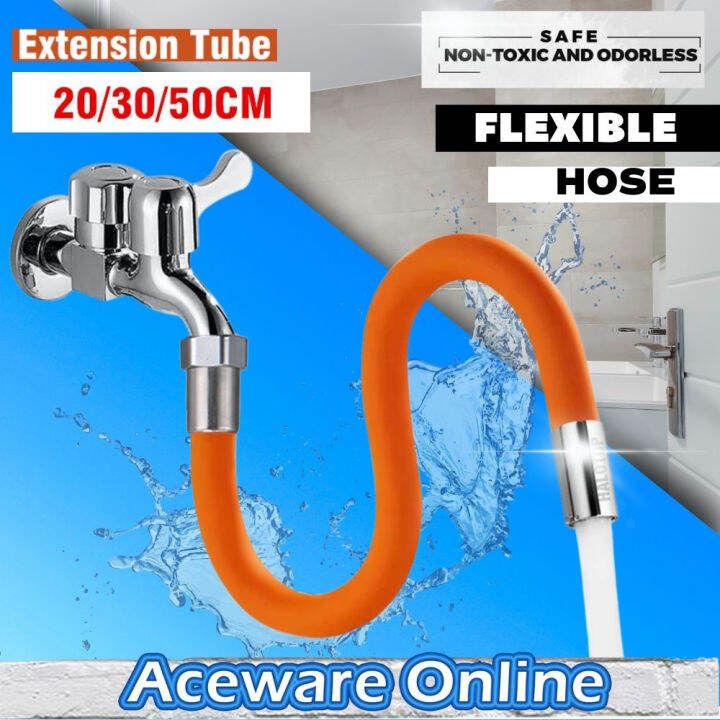 Flexible Hose Silicone Tube Kitchen Faucet Universal Interface 360 ...