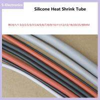 Soft Silicone Heat Shrink Tube Diameter 0.8mm 1mm  1.5mm 2mm 2.5mm 3mm 3.5mm 4mm ~ 30mm Cable Sleeve Elastic Insulated Wire Wrap Line Protect