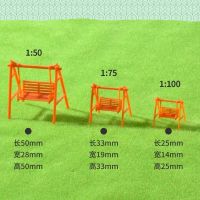 [COD] 6pcs 1/50－1/100scale model chair layout building outdoor sand house dark swing