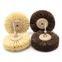 80mm Sisal/Horse Hair Bristle Wire Brush Wheel 1/8 Shank for Dremel Rotary