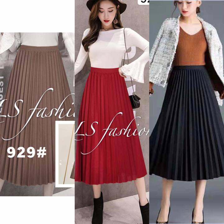 Bangkok Thailand High Quality Pleated Skirt Retro Long Skirt For Women ...