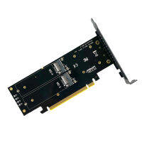 Adapter M.2 NVME PCIe x16 To M.2 NVME 3.0 x4 4 ช่อง วิ่งเต็มสปีด x4 สำหรับ X79 X99 X299 เท่านั้น