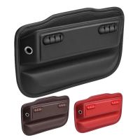 【LZ】♦✟▧  Premium Car Seat Gap Filler Couro Veículo Side Pocket Storage Auto Acessórios Alta Qualidade