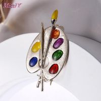 【YF】 Colorful Painter Brooch Enamel Badge Costume Sweater Lapel Pins Fashion