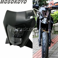 Supermoto LED Headlight w/ Mask Dual Sport HI LO Beam Running Lamp For XC-W XC-F XCF-W EXC ECX-F SX SX-F 150/250/300/350/450