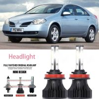 หลอดไฟหน้ารถยนต์ LED LAI 40w 6000k สีขาว สําหรับ nissan Primera (WP12) 2002-2023 2PCS