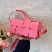 High-end textured bag for women 2023 new fashion pink chest niche ladies crossbody