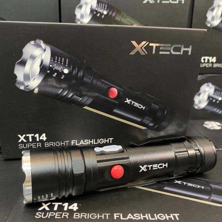 สินค้าใหม่-ไฟฉายแรงสูง-x-tech-รุ่น-xt14-ไฟฉายอเนกประสงค์พลังแรงสูง-ไฟฉายแรงสูง-ซูมได้-ไฟฉายแรงสูงชาร์จได้-พร้อมจัดส่ง-ราคาถูก