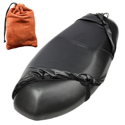 ☊ Motorcycle Seat Cover Waterproof Rain Dustproof Motorbike Scooter Cushion Seat for Sun Protection with Stretch Leather Bag