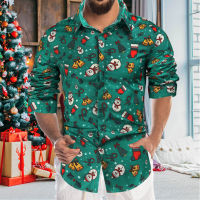 Polo Shirt For Men Fashion Casual Short Sleeve Lapel Christmas 3D Digital Floral Printed Shirt Top Blouse T Shirts{trading up}