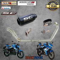 ท่อgsx r150ท่อgsx s150 ท่อsuzuki ท่อ sc project  สีดำ ท่อแต่งgsxr150 ท่อแต่งgsxs150 เสียง แน่น นุ่ม ทุ้ม ไม่แต่งในรอบสูง ตรงรุ่น ท่อเอสซีโปรเจค ดำ ท่อจีเอสเอ็