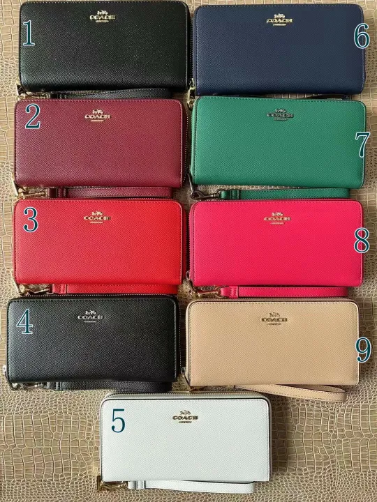 Coach new long wallet women zipper money wrist bag multi-color C3441 |  Lazada PH