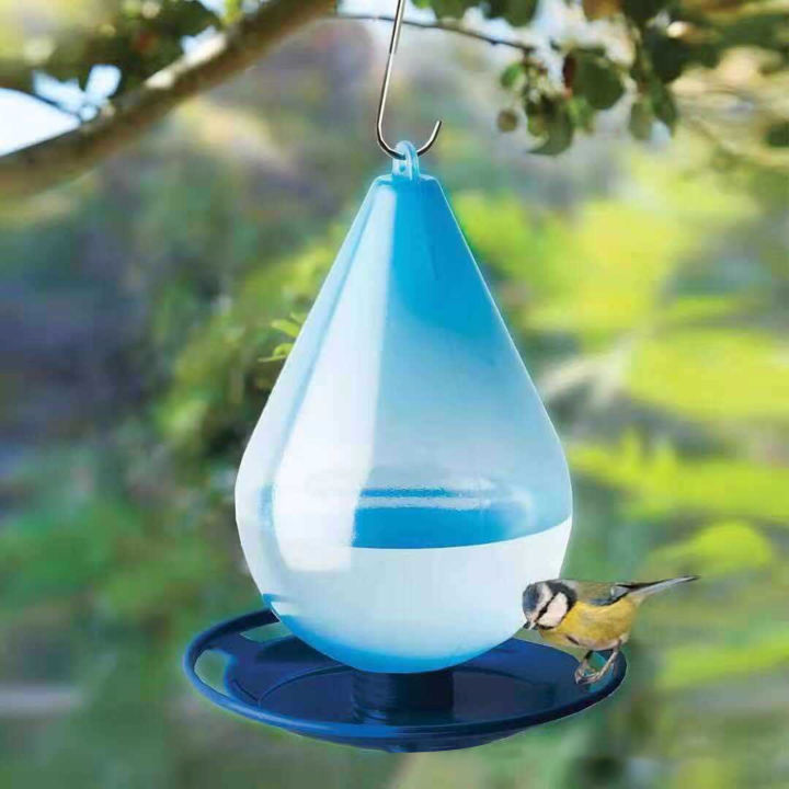 Droplet Bird Waterer Hanging Wild Birds Water Feeder for Outdoor Garden ...