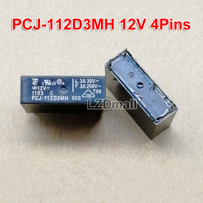 รีเลย์3A Pcj-112D3mh 12โวลต์2ชิ้น12Vdc 4Pin 4พิน1ทางปกติเปิดใหม่ต้นฉบับ