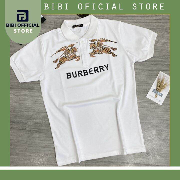 Áo Thun nam BURBERRY có cổ thun nam có cổ: Kiểu dáng Hàn Quốc chất liệu  cotton , co giãn 4 chiều 