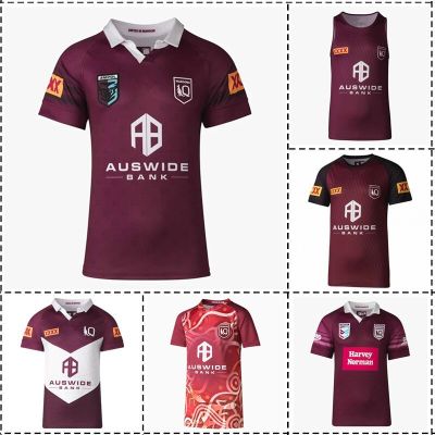 Captains Indigenous  Polo Size:S-5XL Maroons Jersey / Rugby / / - [hot]2023 / Queensland Singlet Home Mens Run