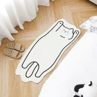 Creative Cat Rug Nordic Cartoon Car for Bedroom Non-slip Bedside Area Rug Cute Soft Floor Mat for Living Room Table Mat Decor