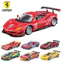 Bburago 1:43เฟอร์รารีสแตติกตายยานพาหนะสะสม488GTE Mainan Mobil Balap 312P F430GTC 308GTB 458GT3ความท้าทาย488