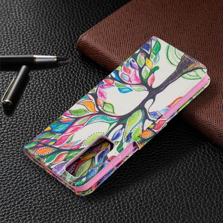 เคสโทรศัพท์กันกระแทกสำหรับ-vivo-y02-y35-y16-y02s-y22-y22s-y15s-y15a-กระเป๋าสตางค์หนัง-y01-y33t-y33s-y21t-y21s-y21-y73การ์ตูนรูปแบบที่ได้วาดไว้เคสเคสแบบฝาพับมีช่องเสียบบัตร