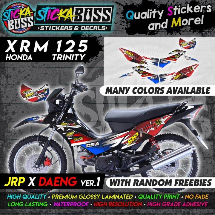 【ready Stock】 Xrm 125 Trinity Carb Decals Jrp X Daeng Ver1【premium